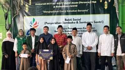 Ramadhan 1447 H, PTBA Berikan Santunan Anak Yatim, Piatu, dan Duafa di Wilayah Ring I
