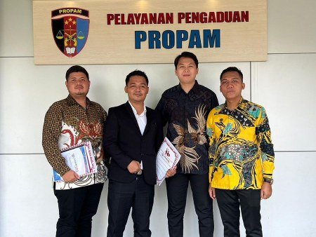 Tim kuasa hukum SAKAHIRA Lawfirm mengapresiasi respons cepat Propam Polda Sumatera Selatan Jumad (13/3/2026)