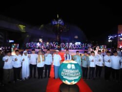 Didukung Bantuan Gubernur Rp10 Miliar, Wajah Baru Tugu Air Mancur Palembang Diresmikan