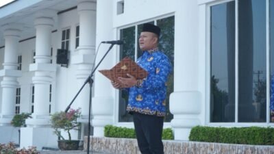 Wakil.Bupati Asahan Rianto memimpin upacara Hari Kesadaran Nasional