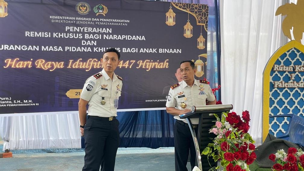 KAKANWIL DITJENPAS SUMSEL TINJAU LANGSUNG PERSIAPAN KUNJUNGAN IDUL FITRI 1447 H DI RUTAN PALEMBANG