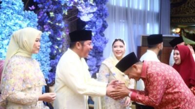 Gubernur Herman Deru Sambut Kepala Daerah se-Sumsel di Open House Hari Kedua Lebaran