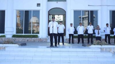 Bupati Asahan Pimpin Apel Hari Pertama Masuk Kerja Pasca Hari Raya Idull Fitri 1447H