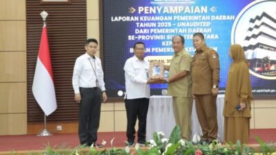 Bupati Asahan Serahkan LKPD 2025 ke BPK RI, Tekankan Pentingnya Tata Kelola Keuangan Tepat Sasaran