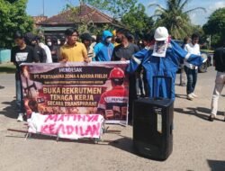 Koalisi Masyarakat Lematang Protes Rekruitmen Tenaga Kerja di Pertamina Zona 4 Adera Field PALI