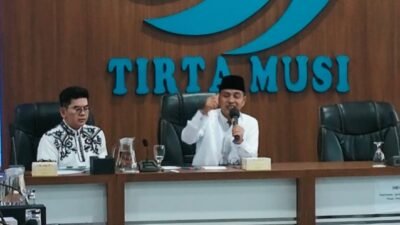 Direktur Utama Perusahaan Umum Daerah [Dirut Perumda] Tirta Musi, Ir Teddy Andrian ST IPM Asean Eng