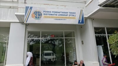 Pelayanan Pendaftaran Tanah Sistematis Lengkap (PTSL) Kabupaten Banyuasin yang berlokasi di Kompleks Perumahan Grand City