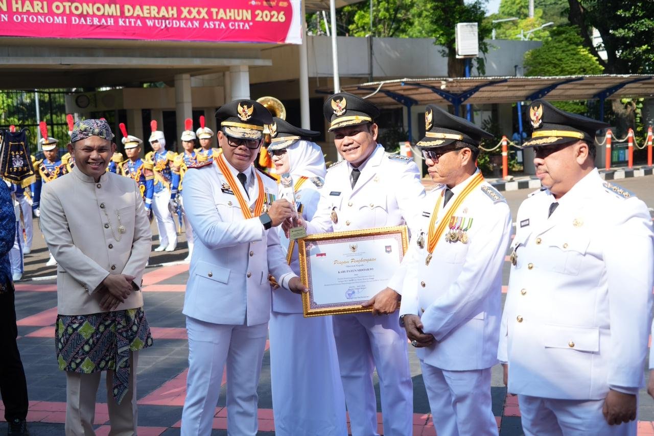 Sidoarjo Raih Penghargaan Kinerja Tertinggi se-Indonesia