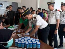 Tes Urine Pegawai dan WB, Rutan Kelas I Palembang Perkuat Integritas dan Komitmen Bersih Narkoba