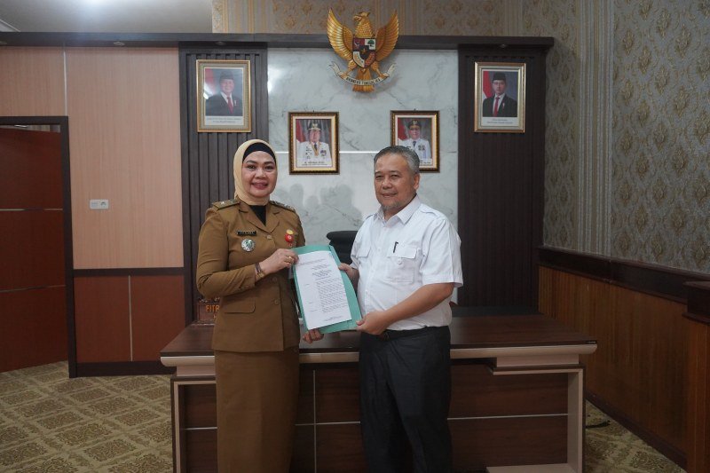 Kadis Perpustakaan Fitriana Menerima Audiensi PPFI Sumsel