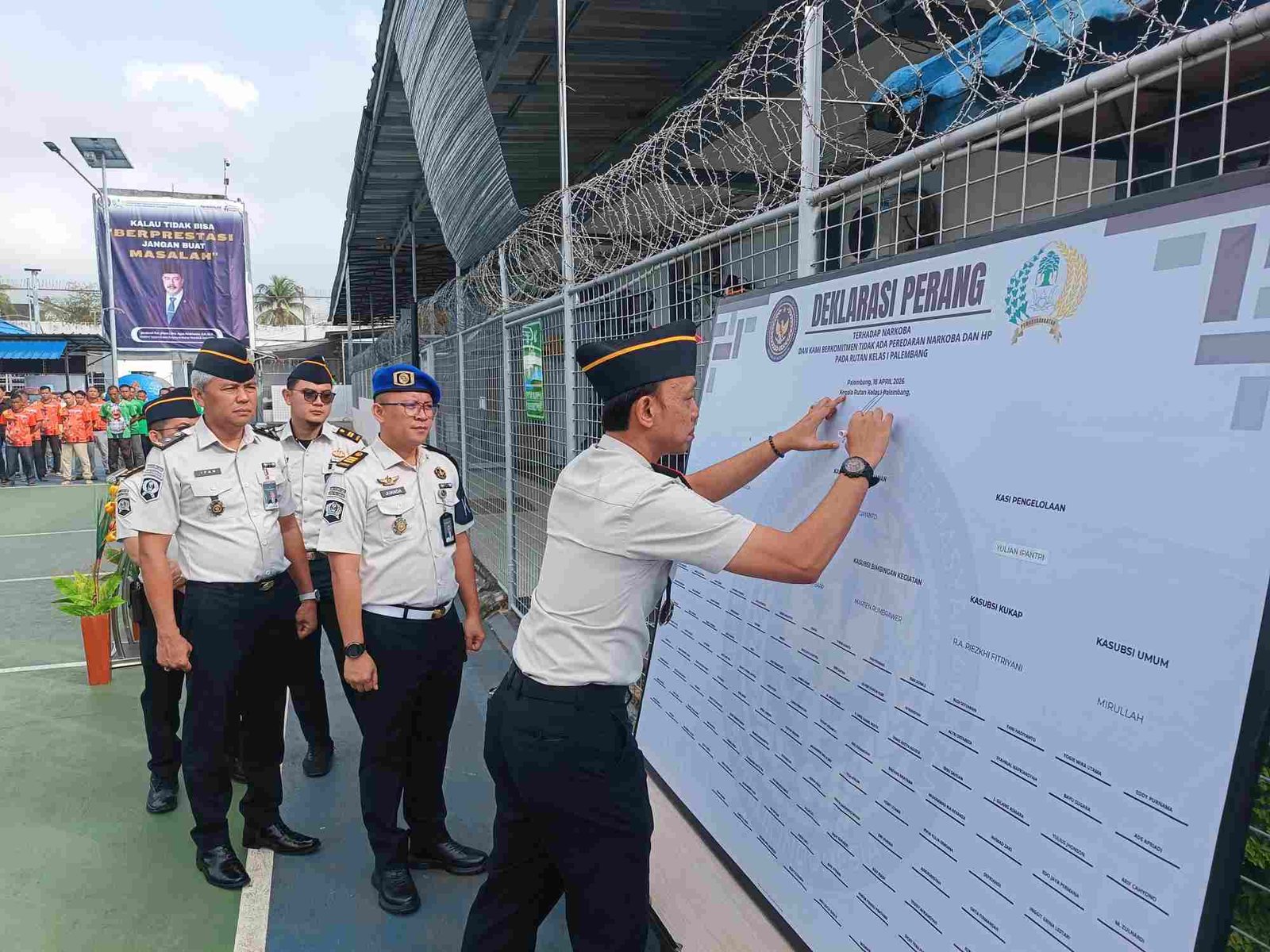 Rutan Kelas I Palembang Komitmen Perang Terhadap Narkoba dan Handphone
