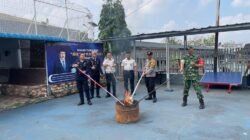 Lapas Kelas I Palembang Musnahkan Barang Bukti Hasil Penggeledahan dari Blok Hunian