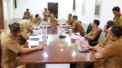 Pemerintah Kabupaten Musi Banyuasin menggelar Rapat Rencana Pelaksanaan Program Unggulan, Selasa (28/4/2026) di Ruang Rapat Sekda Muba.