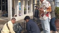 Bayar Nazar Pergantian Kepala BPN Baru, Notaris Sembelih Kambing Depan Kantor BPN Muara Enim