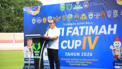 Sekda Sumsel Resmi Buka Turnamen Sepak Bola RS Siti Fatimah Cup IV 2026