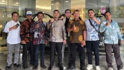 Anggota DPRD Sumsel Ande Pramanja bersama Tim saat menghadiri RDP bersama di Komisi II DPR RI