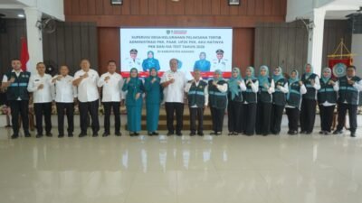 Bupati Asahan.Sambut Tim Supervisi Lomba HKG PKK Sumut 2026 di Pendopo