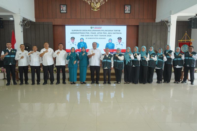 Bupati Asahan.Sambut Tim Supervisi Lomba HKG PKK Sumut 2026 di Pendopo