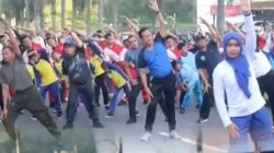 Bupati Muara Enim Senam Bersama dan Ajak Hidup Sehat