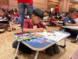 Ribuan Anak Meriahkan Lomba Mewarnai Alfamart dan SGM Eksplor di Palembang