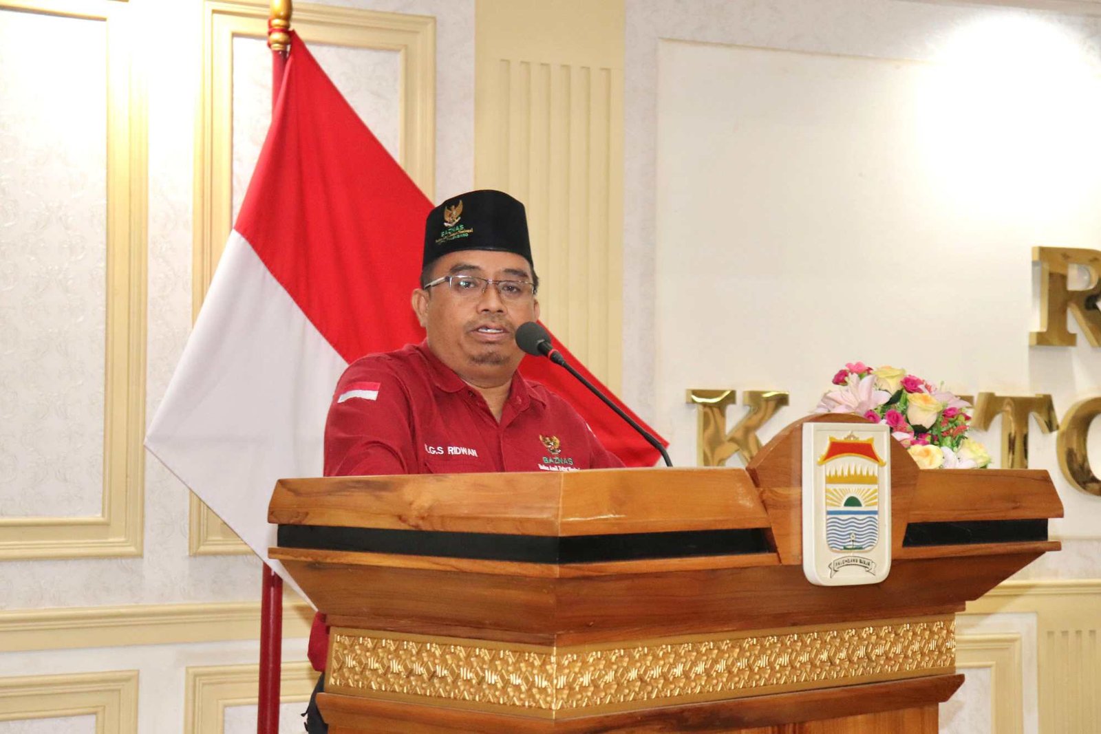 Ketua Badan Amil Zakat Nasional (BAZNAS) Kota Palembang, Kgs. M. Ridwan Nawawi