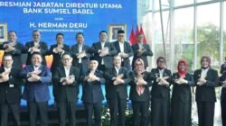 Wabup Netta Hadiri Peresmian Jabatan Dirut Bank Sumsel Babel
