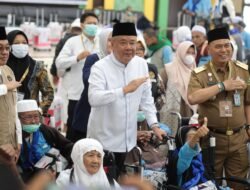 443 Jemaah Haji Kloter Pertama Embarkasi Palembang Tiba dengan Selamat