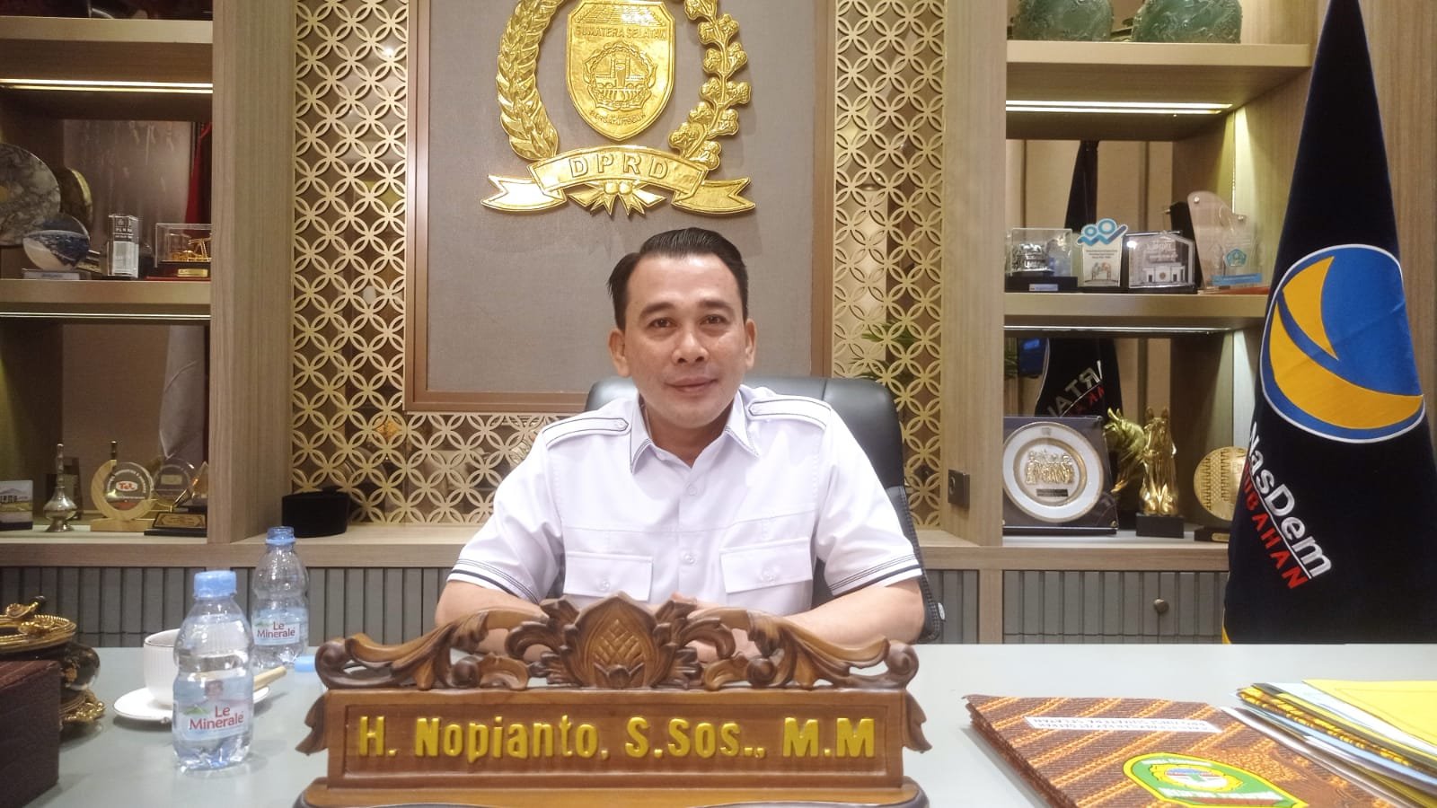 Sekretaris Dewan Pimpinan Wilayah (DPW) Partai NasDem Sumatera Selatan (Sumsel) H Nopianto