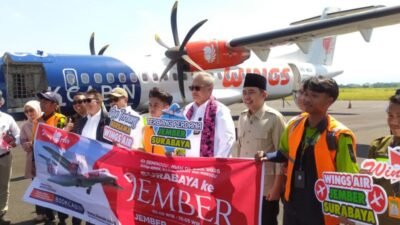 Penerbangan Jember–Surabaya Kembali Beroperasi, Dorong Pertumbuhan Ekonomi dan Investasi Daerah