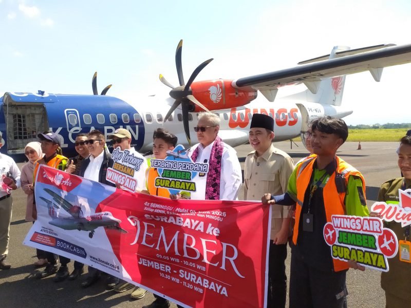 Penerbangan Jember–Surabaya Kembali Beroperasi, Dorong Pertumbuhan Ekonomi dan Investasi Daerah