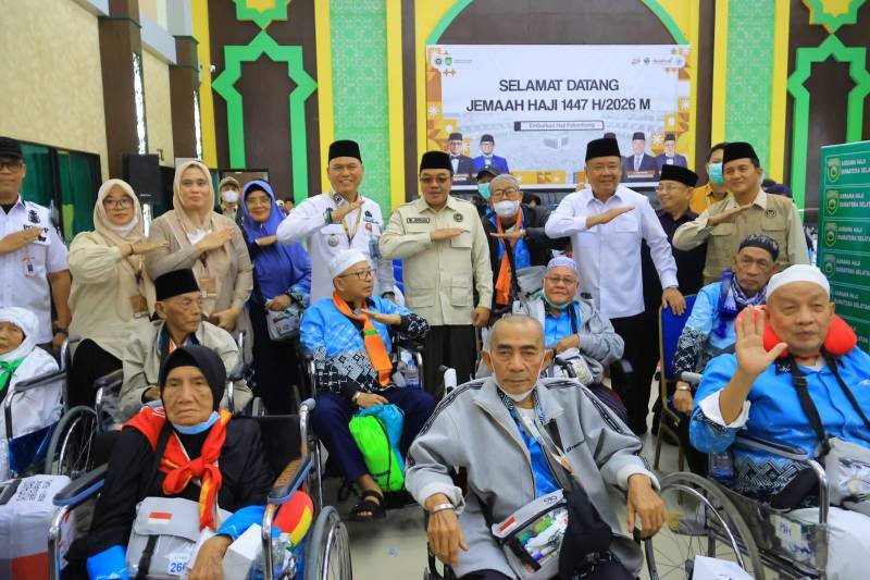 Wagub Sumsel Apresiasi Sinergi Petugas dalam Pemulangan Jamaah Haji Kloter II Debarkasi Palembang