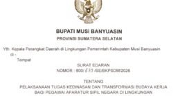 Pemkab Muba Resmi Terapkan WFH Setiap Jumat untuk ASN, Pelayanan Publik Tetap Jadi Prioritas Utama