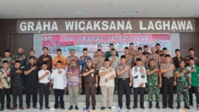 Bupati Rifai Tajudin Menghadiri Doa Lintas Agama di Polres Bengkulu Selatan
