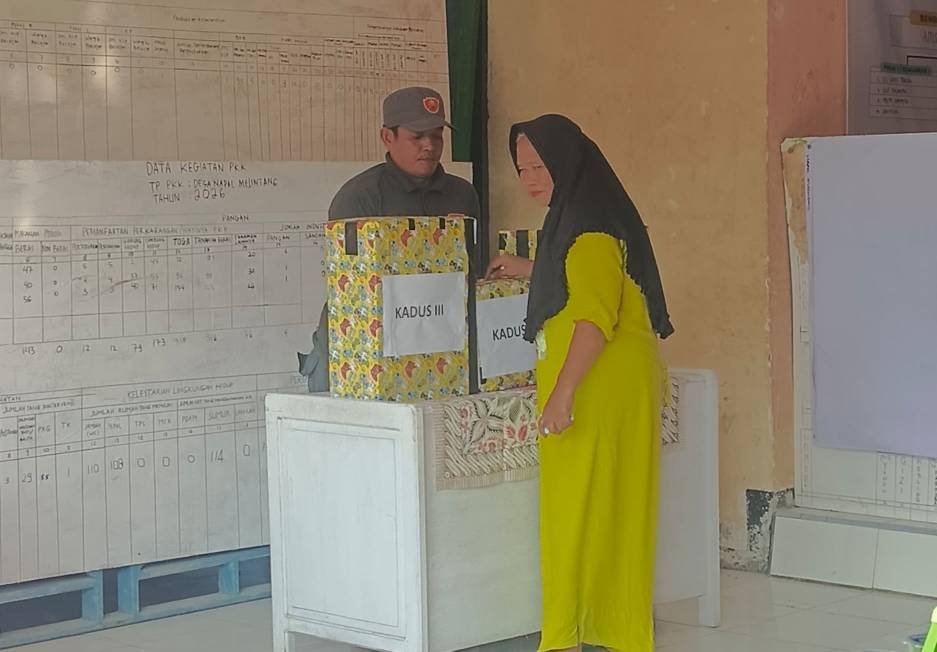 Pemdes Napal Melintang Gelar Pemilihan BPD, Warga Antusias Gunakan Hak Pilih