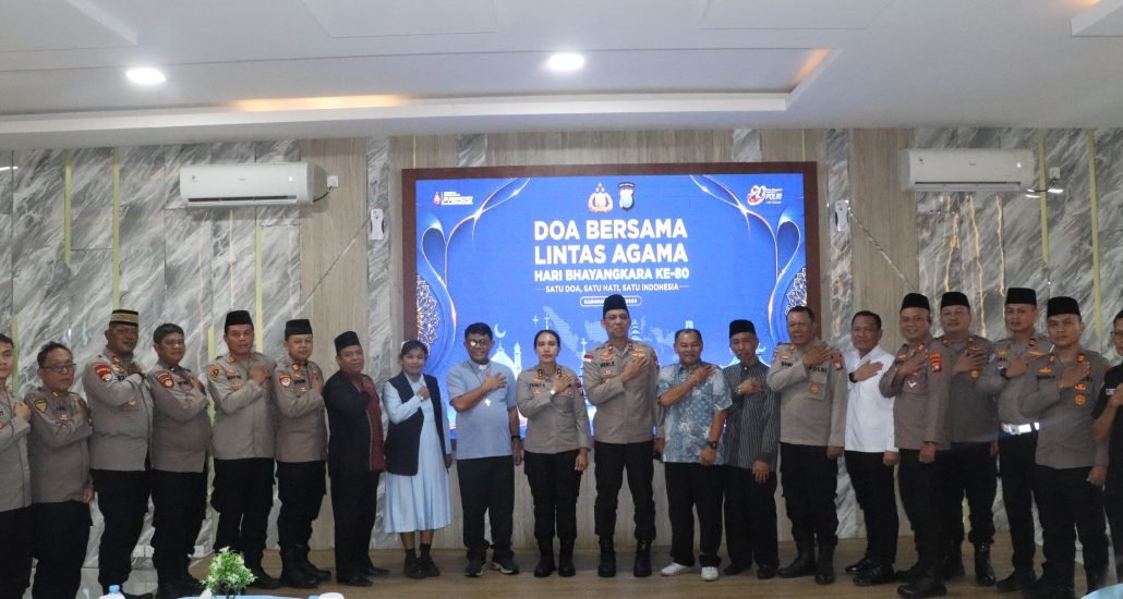 Doa Bersama Lintas Agama, Perkuat Persatuan di Hari Bhayangkara Ke-80