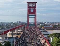 Jembatan Ampera Bersiap Cetak Rekor MURI Parade Kebaya 2026