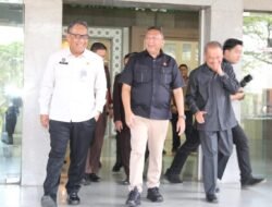Karutan Dampingi Kakanwil Ditjenpas Sumsel Bahas PKS Persidangan Elektronik 