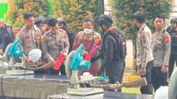 Persempit Ruang Kejahatan Bersenjata, Ratusan Senpi Rakitan Ilegal Dimusnahkan 