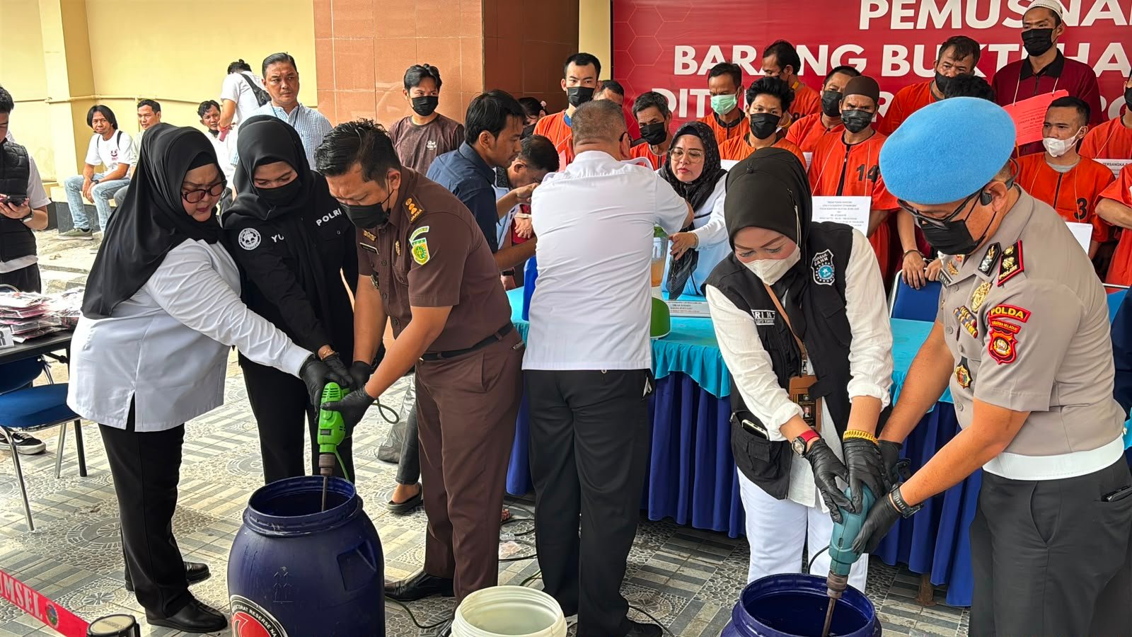 Polda Sumsel Musnahkan Barang Bukti Narkotika Senilai Rp7,9 Miliar, Selamatkan 83 Ribu Jiwa