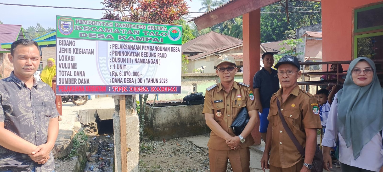 Bangun MCK 3 Titik dan Peningkatan Gedung PAUD Melalui Anggaran DD Tahun 2026