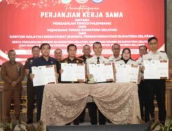 Karutan Palembang Ikuti Penandatanganan PKS Persidangan Elektronik Ditjenpas 
