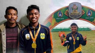 Penantian 20 Tahun, Pelajar Asal Lingga Raih Emas Perdana Popda Kepri 