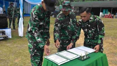 Kasdim 0418/Palembang Tinjau Kesiapan Pembukaan TMMD ke-129 di Talang Jambe