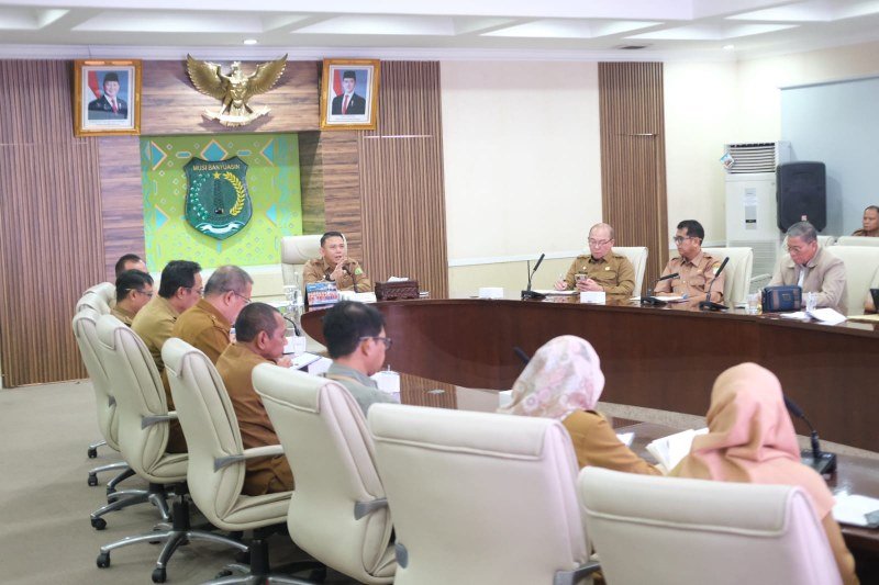 Rapat Kerja Tim Optimalisasi Pendapatan Asli Daerah Pokja Legalitas Pelaku Usaha yang digelar di Ruang Rapat Serasan Sekate, Gedung Sekretariat Daerah Muba, Selasa (21/07/2026)