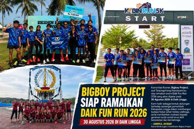 Bigboy Project Siap Ramaikan Daik Fun Run 2026, Motivasi Generasi Muda Lingga