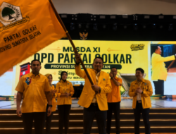 Hasil Musda  ke XI, Andie Dinialdie Terpilih Aklamasi Sebagai Ketum DPD Partai Golkar Sumsel