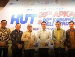 Bupati Panca Hadiri Welcome Dinner APKASI di Deli Serdang