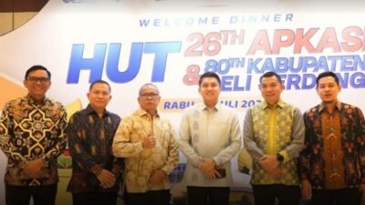 Bupati Panca Hadiri Welcome Dinner APKASI di Deli Serdang