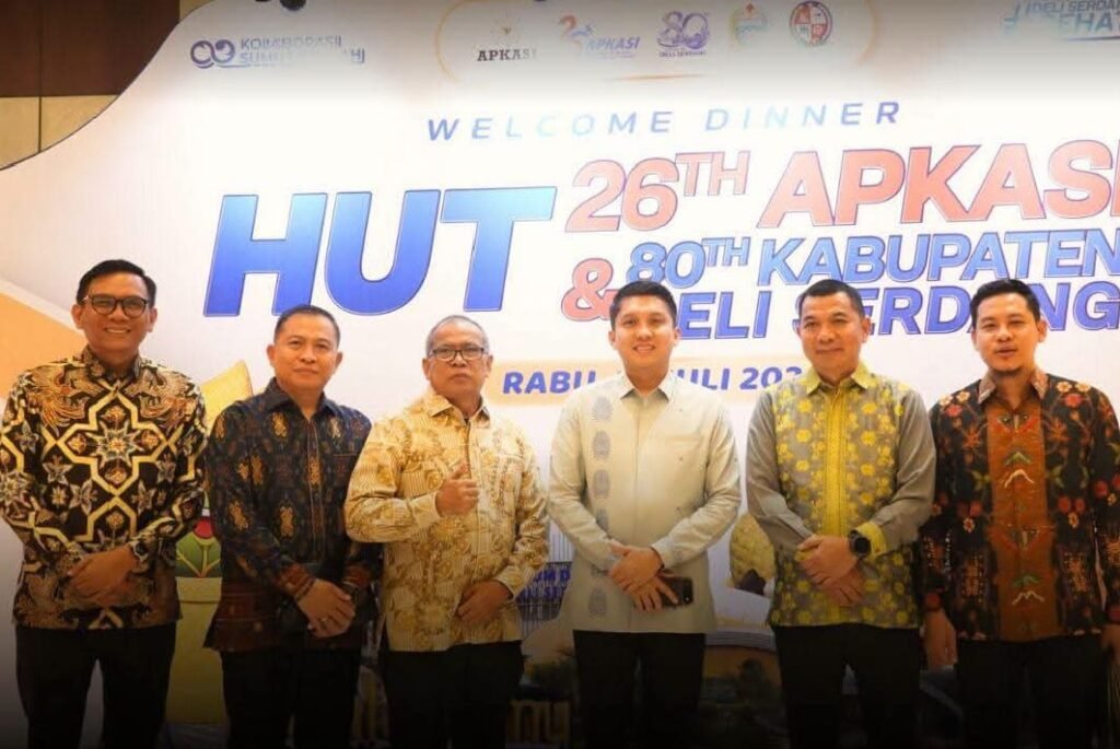 Bupati Panca Hadiri Welcome Dinner APKASI di Deli Serdang