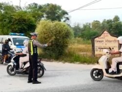 Satlantas Polres Karimun Edukasi Keselamatan di Titik Rawan Kecelakaan